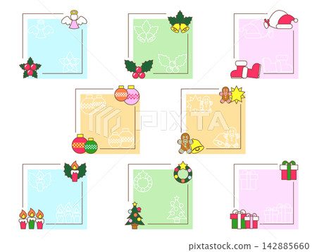 A cute mini frame set with a Christmas theme. A cute mini frame set with a Christmas theme. 142885660