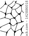 Abstract texture material with hand-drawn crackle pattern 142886018