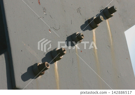 Metallic texture. Industry, manufacturing, factory. Metallic texture. Industry, manufacturing, factory. 142886517