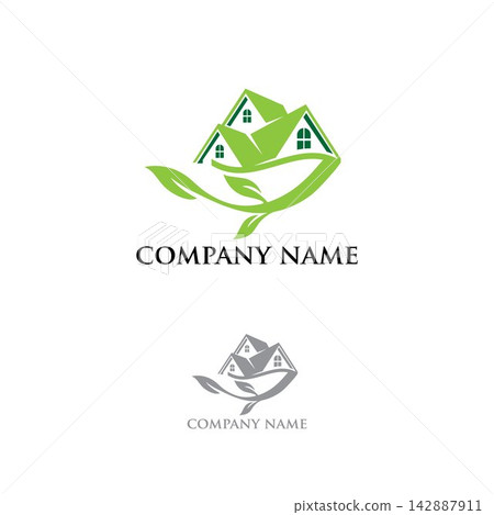 Eco House Real Estate and Sustainable Living Logo Eco House Real Estate and Sustainable Living Logo 142887911