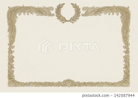 Certificate dan grade diplom karate. Old vintage paper, with frame texture background art design. Certificate dan grade diplom karate. Old vintage paper, with frame texture background art design. 142887944