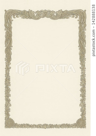 Certificate dan grade diplom karate. Old vintage paper, with frame texture background art design. Certificate dan grade diplom karate. Old vintage paper, with frame texture background art design. 142888138