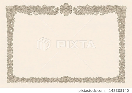 Certificate dan grade diplom karate. Old vintage paper, with frame texture background art design. Certificate dan grade diplom karate. Old vintage paper, with frame texture background art design. 142888140