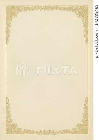 Certificate dan grade diplom karate. Old vintage paper, with frame texture background art design. Certificate dan grade diplom karate. Old vintage paper, with frame texture background art design. 142888465