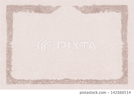 Certificate dan grade diplom karate. Old vintage paper, with frame texture background art design. Certificate dan grade diplom karate. Old vintage paper, with frame texture background art design. 142888514