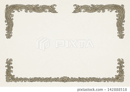 Certificate dan grade diplom karate. Old vintage paper, with frame texture background art design. Certificate dan grade diplom karate. Old vintage paper, with frame texture background art design. 142888518