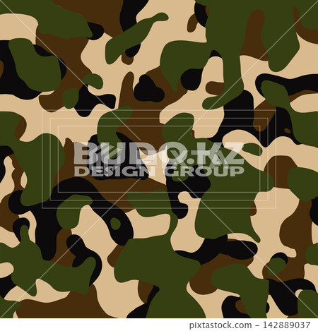 Original Military and hunting camouflage seamless pattern texture. Original Military and hunting camouflage seamless pattern texture. 142889037