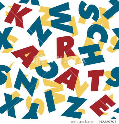 Cool Seamless Texture Pattern MMA, karate for print on t-shirts, rashguard. Vector, EPS. Cool Seamless Texture Pattern MMA, karate for print on t-shirts, rashguard. Vector, EPS. 142889701