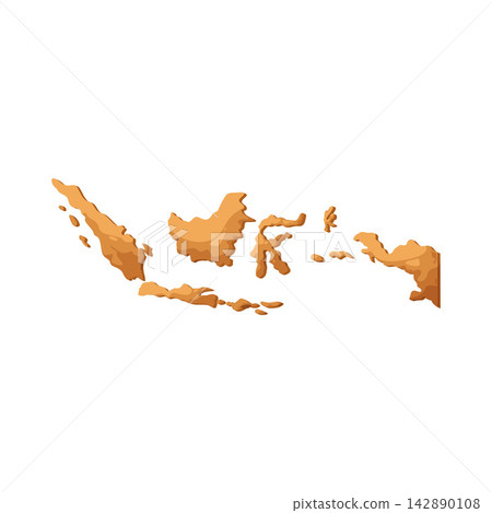 map of Indonesia illustration map of Indonesia illustration 142890108