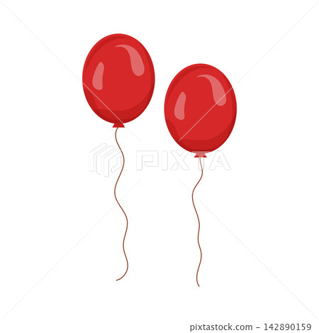 Illustration of Red Balloon Illustration of Red Balloon 142890159