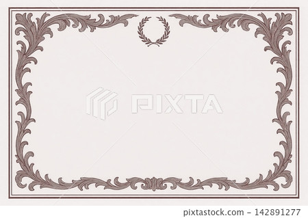Certificate dan grade diplom karate. Old vintage paper with frame texture background art design.. Certificate dan grade diplom karate. Old vintage paper with frame texture background art design.. 142891277