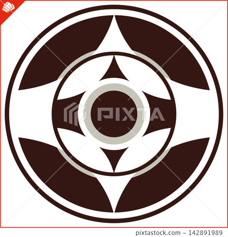 Martial art colored simbol design. Karate emblem. Martial art colored simbol design. Karate emblem. 142891989