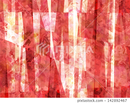 Watercolor-style vector columnar jewel background - orange 142892467