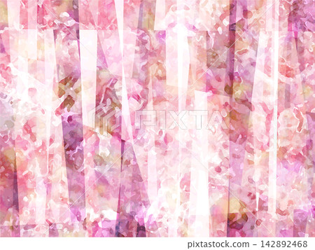Watercolor-style vector columnar jewel background - pink Watercolor-style vector columnar jewel background - pink 142892468