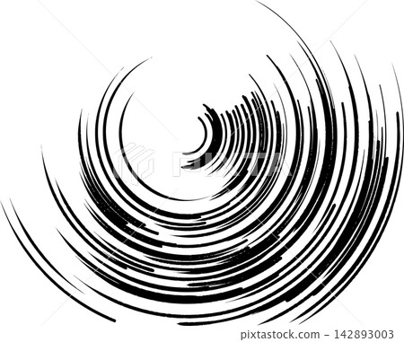 Abstract texture material featuring hand-drawn swirls and spiral lines. 142893003