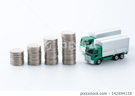 Graph of trucks and money Graph of trucks and money 142894138