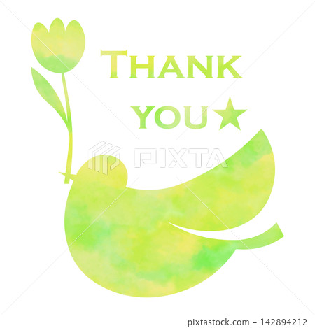 Beautiful watercolor pattern of thank you icon image illustration Beautiful watercolor pattern of thank you icon image illustration 142894212