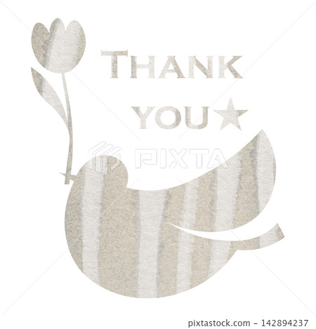 Beautiful watercolor pattern of thank you icon image illustration Beautiful watercolor pattern of thank you icon image illustration 142894237