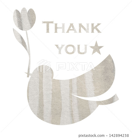 Beautiful watercolor pattern of thank you icon image illustration Beautiful watercolor pattern of thank you icon image illustration 142894238
