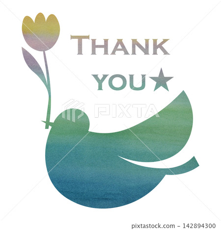 Beautiful watercolor pattern of thank you icon image illustration Beautiful watercolor pattern of thank you icon image illustration 142894300