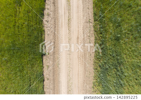 country road, view from above, aerial view country road, view from above, aerial view 142895225