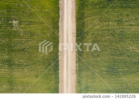 country road, view from above, aerial view country road, view from above, aerial view 142895226