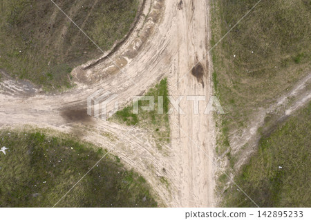 country road, view from above, aerial view country road, view from above, aerial view 142895233
