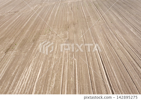 agricultural field, view from above agricultural field, view from above 142895275