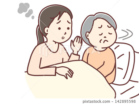 照顧者壓力，拒絕接受照顧的老人 142895598