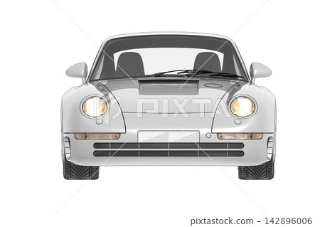 car isolated on transparent background, 3d illustration, cg render car isolated on transparent background, 3d illustration, cg render 142896006