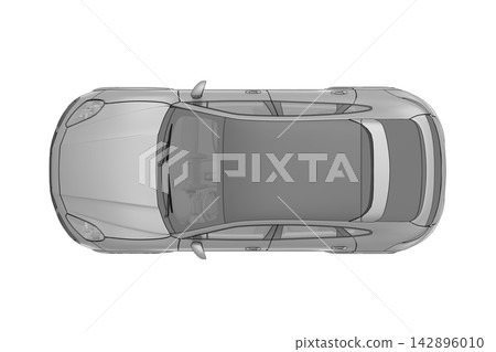 car isolated on transparent background, 3d illustration, cg render car isolated on transparent background, 3d illustration, cg render 142896010