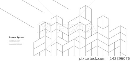 geometry abstract architecture technology business background 142896076