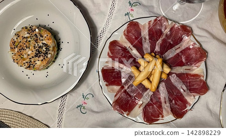 Spanish Ham and Traditional Cured Meat Spanish Ham and Traditional Cured Meat 142898229