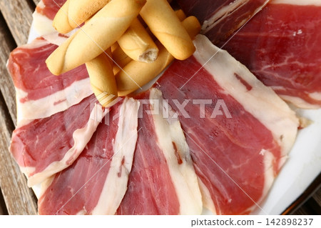 Spanish Ham and Traditional Cured Meat Spanish Ham and Traditional Cured Meat 142898237