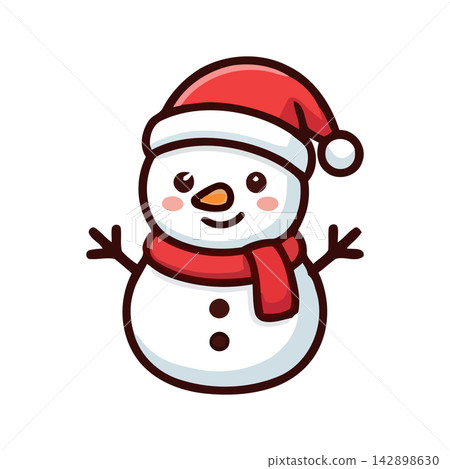 Adorable cartoon santa claus illustration perfect for holiday designs, greeting cards, and winter celebrations. Adorable cartoon santa claus illustration perfect for holiday designs, greeting cards, and winter celebrations. 142898630