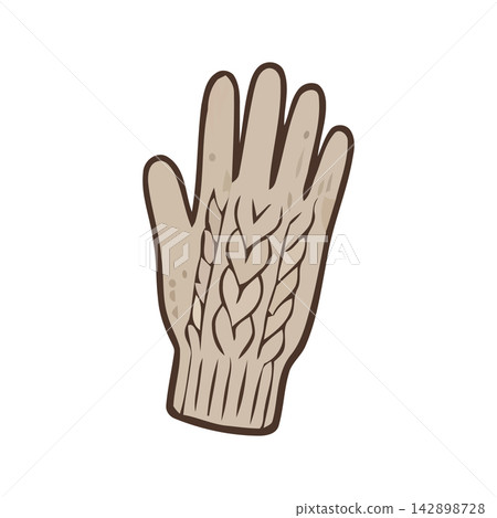 A stylish, open hand drawing perfect as a decorative single line art element for modern graphic design projects. 142898728
