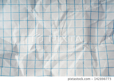 Checkered paper notebook background Checkered paper notebook background 142898773