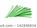 Hatch pencil line texture set, crayon scribble stroke pattern 142898834
