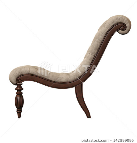 armchair isolate on a transparent background, comfortable furniture for home interior, 3D illustration, cg render armchair isolate on a transparent background, comfortable furniture for home interior, 3D illustration, cg render 142899096