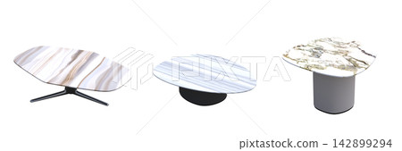 table isolated on transparent background, 3D illustration, cg render, set table isolated on transparent background, 3D illustration, cg render, set 142899294