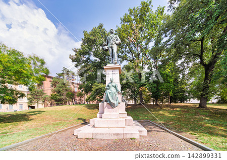 Monument to Carlo di Robilant in Cavour Public Park Turin Italy Monument to Carlo di Robilant in Cavour Public Park Turin Italy 142899331