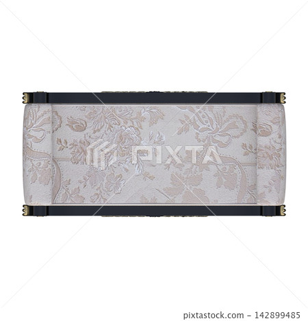 ottoman pouf isolate on a transparent background, interior furniture, 3D illustration, cg render ottoman pouf isolate on a transparent background, interior furniture, 3D illustration, cg render 142899485