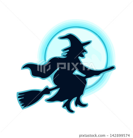 Stylish black witch hat vector icon perfect for magic, fantasy, Halloween themed designs and seasonal projects. Stylish black witch hat vector icon perfect for magic, fantasy, Halloween themed designs and seasonal projects. 142899574