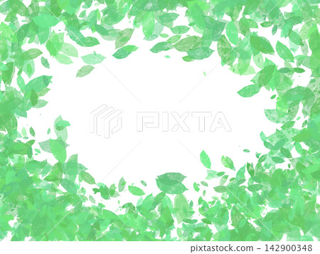 A leaf-shaped frame background inspired by fresh green leaves. A leaf-shaped frame background inspired by fresh green leaves. 142900348