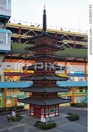The seven-story pagoda of the Imperial Edict for the Construction of Sagami Kokubunji Temple The seven-story pagoda of the Imperial Edict for the Construction of Sagami Kokubunji Temple 142900545