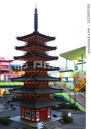 The seven-story pagoda of the Imperial Edict for the Construction of Sagami Kokubunji Temple The seven-story pagoda of the Imperial Edict for the Construction of Sagami Kokubunji Temple 142900589