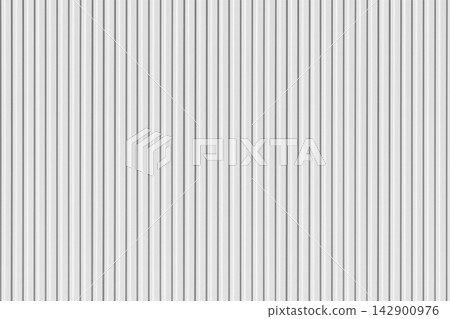 Corrugated metal siding wall featuring vertical lines and neutral light grey monochrome surface Corrugated metal siding wall featuring vertical lines and neutral light grey monochrome surface 142900976