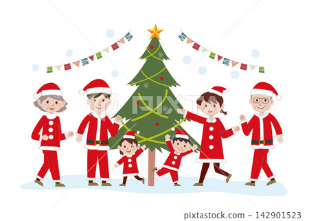 Christmas with family Christmas with family 142901523