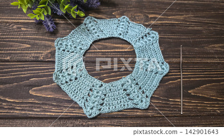 Crochet pattern using colored yarn. Garment and bag details, handmade. Tutorial. Crochet pattern using colored yarn. Garment and bag details, handmade. Tutorial. 142901643