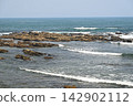 Waves that strike the rocks 142902112